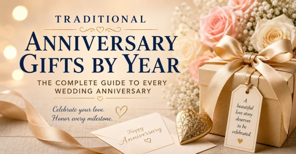 Traditional Anniversary Gifts by year