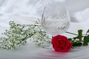 15 Year Anniversary Gift- Crystal and Roses