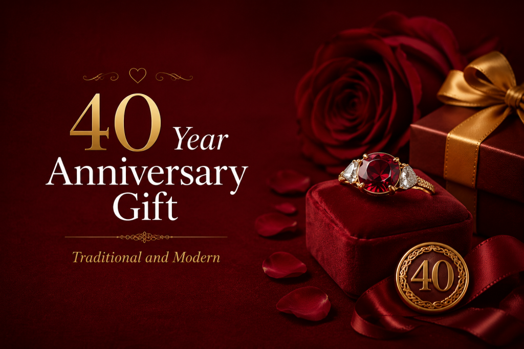 40 Year Anniversary Gift - Traditional and Modern Gifts