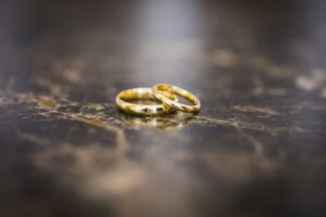 Personalized Anniversary Gifts - Couple Gold Rings