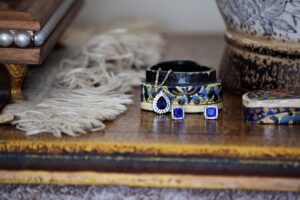 18 year anniversary gift - Porcelain Jewelry Box