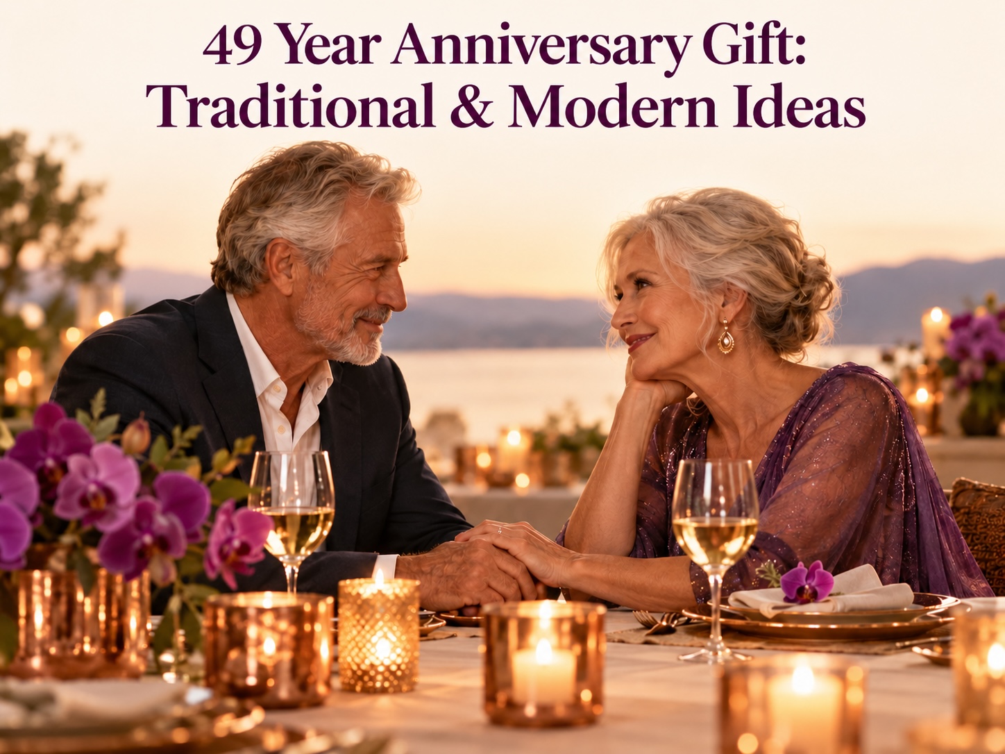 49 Year Anniversary Gift Traditional and Modern